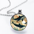thumbnail image 2 of Whale Stunning Glass Circular Pendant Necklace - Women's Necklaces Collection, 2 of 5