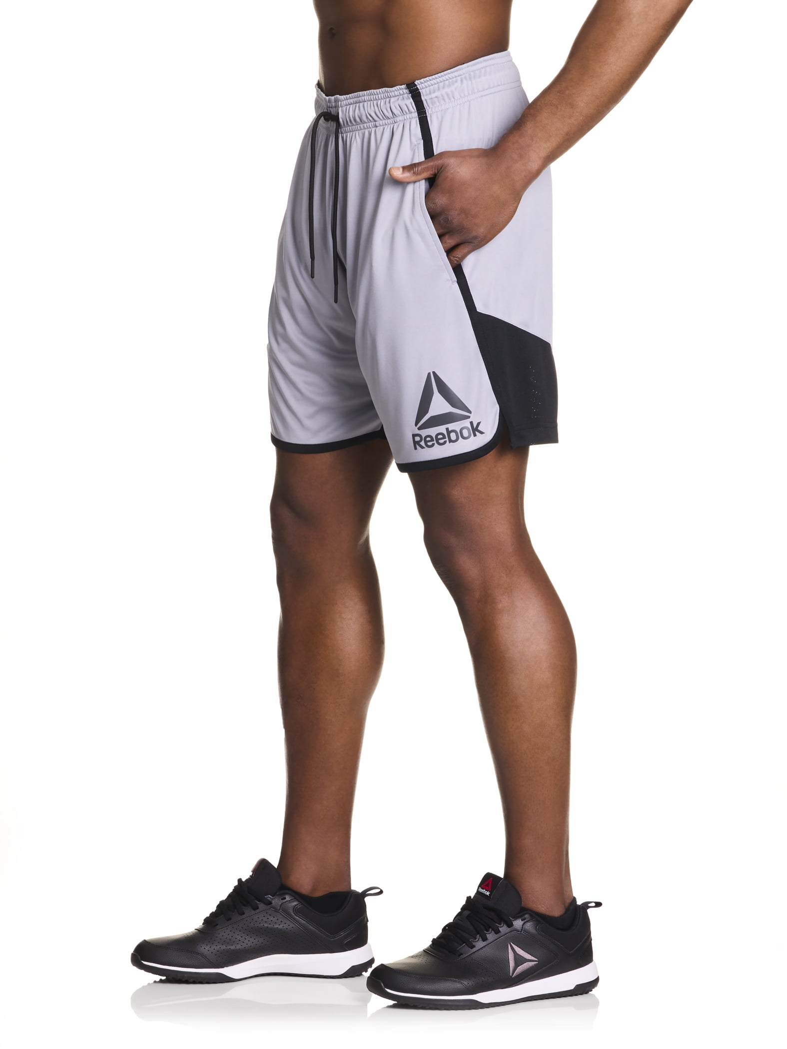 Reebok Men's and Big Men's Groundwork Performance Knit Short, 7" inseam, Size XS-3XL