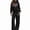 Black, variant on ITSAME Girls 2-Piece Letter Print Hooded Sweatshirt and Wide Leg Pants Set Fleece-Lined Warm Outfit Size 9