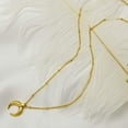 thumbnail image 2 of Stainless Steel Moon Crescent Half Circle Charm Statement Anniversary Colloar Necklace, 2 of 6