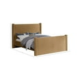 thumbnail image 3 of Meridian Furniture Elias Saddle Velvet Full Bed, 3 of 8