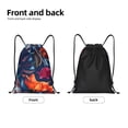 thumbnail image 5 of Kdxio Tropical Flower Print Drawstring Backpack Bag,Waterproof Draw String Back Sack, Gym Drawstring Bags Swim Bag For Unisex, 5 of 9
