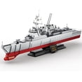 thumbnail image 2 of Navy Destroyer Building Block Set – 612 Pieces - Building Block Set for Kids and Adults - Compatible with All Building Bricks, 2 of 4