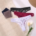 thumbnail image 3 of sexy floral tangas g-string lencería de encaje bragas de cintura baja femme niñas calzoncillos de malla bragaspangjing, 3 of 4