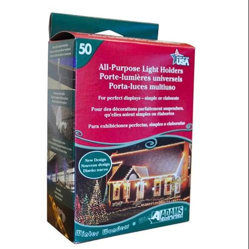 25 ct All-Purpose Christmas Light Clips Gutter Shingle Mini Rope LED C7 C9