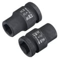 thumbnail image 1 of Uxcell 3/8" Drive by 9mm 6-Point Impact Shallow Socket, CR-MO Metric Sizes 2 Pack, 1 of 5
