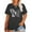New-Gray, variant on XCHQRTI Women Butterfly Daisy Tshirt Plus Size Shirts Casual Summer Tee