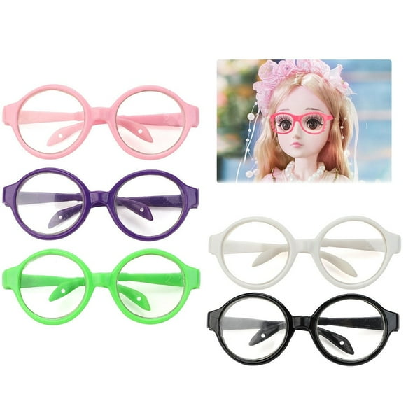 Doll Sunglasses Cute Mini 5 Pairs Fashion Doll Glasses Doll Dress up Glasses
