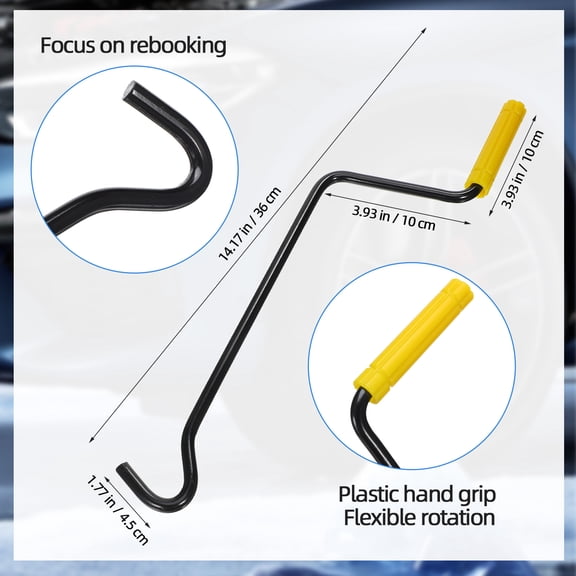 Pretyzoom Universal Jack Handle for Vehicles Sturdy Steel Construction for Heavy-Duty Repairs