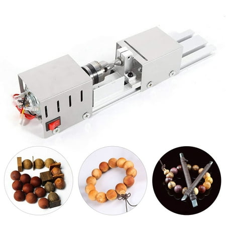 

DENEST 12 Mini Lathe Beads Polisher Woodworking Machine DIY Polishing Tool 100W