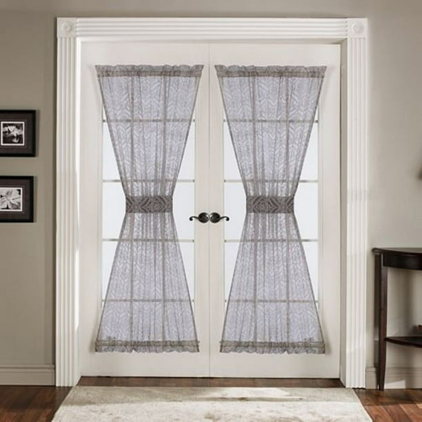 Lush Decor Curtain Panel Pair with Tie Backs