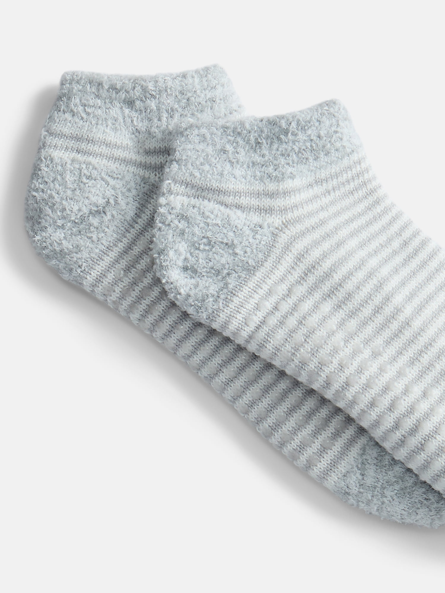 Joyspun Women's Double Layer Low Cut Lounge Socks, 3 Pack, Shoe Sizes 4-10