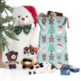 thumbnail image 5 of Christmas Sack – 28" X 20" Canvas Gift Bag with Drawstring, Full Print Polyester Santa Sack, Durable Reusable Xmas Gift Bag for Holiday, Party & Storage, 5 of 5