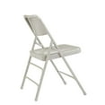 thumbnail image 4 of (Pack of 4) NPS® 300 Series Deluxe All-Steel Triple Brace Double Hinge Folding Chair, Grey, 4 of 5