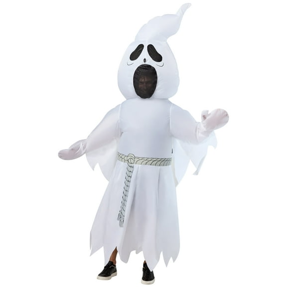 Rubies White Ghost Reaper Inflatable Costume for Adults, Unisex One Size