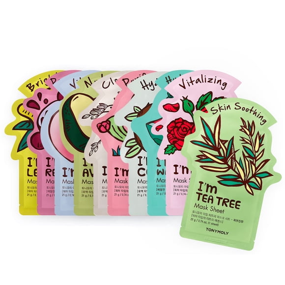 Mascarilla TONYMOLY I'm Real, paquete de 10