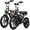 Brown+Brown, variant on AMYET G60 Electric Bike for Adults, 20" Fat Tire E-Mountain Bicycle, Peak 1500W Dual Motor 48V 20AH 7-Speed Ebike UL2849,Set of 2(Black)
