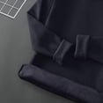 thumbnail image 6 of Big & Tall Fleece Lined Base Layers Tops Mens Long Sleeve Thermal Underwear Shirts Cold Weather Gear Snow Wear Navy, XXL, 6 of 7