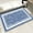 Blue, variant on TECHVIDA Bathroom Rugs,Non-Slip Ultra Soft Bath Mat,Soft Absorbent Bathroom Rug,Machine Washable,(18"x26", Light Gray)