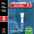 thumbnail image 5 of Keeney Insta Plumb 1-1/4 in. D X 8 in. L Plastic Extension Tube, 5 of 7