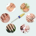 thumbnail image 6 of Unique Bargains Nail Drill Bits Tungsten Steel Nail Art Tools Remove Nail Dead Skin Gold Tone M Medium Teeth, 6 of 7