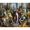 thumbnail image 2 of Greco, El 14x12 White Modern Wood Framed Museum Art Print Titled - The Purification Of The Temple, 2 of 4