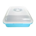 thumbnail image 3 of DYNWAVECA Garden Seed Tray Sprouting Container Hydroponic Big Capacity with Lid Microgreens Growing Seedling Plant Blue, 3 of 10