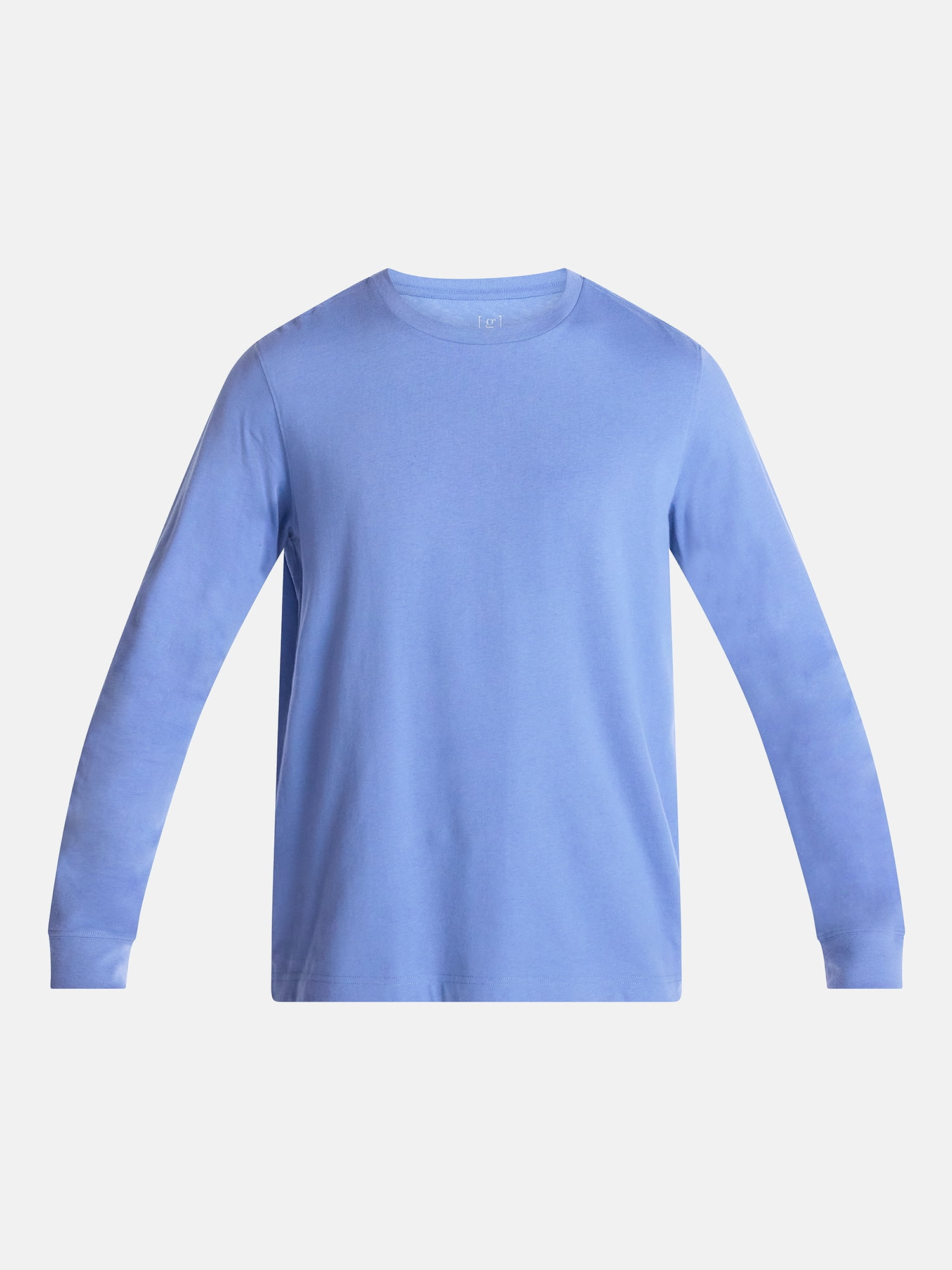 George Men's and Big Men's Cotton Crewneck Tee with Long Sleeves, Sizes XS-3XL, Big 2XB-6XB & Tall MT-4XLT