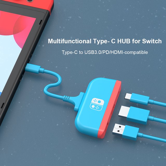 Kuymtek Base de carga multiusos para concentrador de estación de carga para computadora portátil compatible con HDMI NS