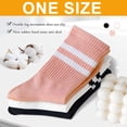 thumbnail image 2 of Calcetines de agarre para yoga, 3 pares de calcetines antideslizantes de algodón, calcetines con agarre para mujer, calcetines transpirables para entrenamiento en casa, gimnasio, pilates, barra (3, 2 of 7