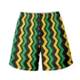 thumbnail image 4 of Binienty Men's Board Shorts Swim Trunks With Zigzag Stripe - Breathable Quick Dry for Summer Beach and Water Activities, 4 of 10