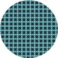 thumbnail image 1 of Ahgly Company Machine Washable Indoor Round Transitional Deep Teal Green Area Rugs, 3' Round, 1 of 7