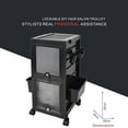 thumbnail image 2 of WhizMax Salon Trolley Rolling Cart Lockable W/ 6 Trays & 3 Heat Resistant Holders & Keys, 2 of 7