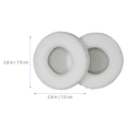thumbnail image 6 of White Protein Leather Headphone Ear Cushions with Memory Foam for Enhanced Comfort and Sound, 6 of 10