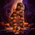 thumbnail image 6 of Womens Halloween Pajamas Pants Loose Fit Wide Leg Trouser Pants Casual Elastic Waist Drawstring Palazzo Pants, 6 of 6