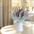 thumbnail image 5 of Flocked Artificial Lavender Bouquets, Faux Lavender Plants, Home Decor Flowers for Living Room, Table, Shelf, Bathroom, No Maintenance Needed, 5 of 6