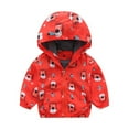 thumbnail image 1 of Boy‘s Cartoon Lightweight Wind Zip Hooded Jackets Windbreakers Cute Dust Coats 2T-7 Years, 1 of 9