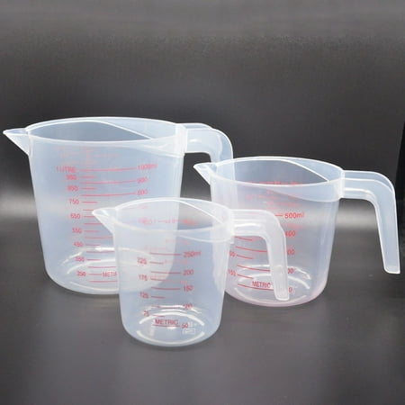 

JINGT Plastic Measuring Cup High Transparent Belt Scale Cup Baking Measuring Tool