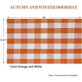 thumbnail image 2 of Neighborly Nook Cotton Buffalo Plaid Rug 3'x5' Orange and White Checked Rug Washable Doormats Indoor Outdoor Rugs for Layered Front Door Mats, Porch, Kitchen, Farmhouse, Entryway, 2 of 18