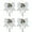 Silver, variant on Holzlrgus 4pcs Christmas Bow, Silver Wreaths Bows, Large Glitter Ribbon Bow Tie, Large Xmas Bows, Wreath Ornament Decor for Christmas Tree Party Gift, 9.8 x 11.8