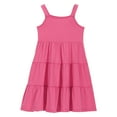 thumbnail image 5 of JoyHoop Toddler Girl Summer Dresses Casual Sleeveless Button Down Swing Flowy Tiered Midi Sundress, 5 of 7