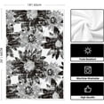 thumbnail image 6 of Black Floral Leaves Boho Kitchen Towels Dish Towels, 18x26 Inch Farmhouse Halloween Decoration Hand Towels Set of 4, 6 of 6