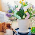 thumbnail image 3 of HUGFEGWE Easter Bunny Stuffed Legs Picks 16inch Colorful Polka Dots Rabbit Kicking Tree Legs with Lace Socks Thief Bunny Leg Wreath Attachment for Holiday Floral Arrangement Planters U2536-23862, 3 of 7