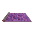 thumbnail image 2 of Ahgly Company Indoor Square Oriental Purple Industrial Area Rugs, 5' Square, 2 of 4
