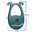 thumbnail image 3 of Lira pequeña arpa de 16 cuerdas y 16 tonos de Antler, instrumento musical portátil, 3 of 5