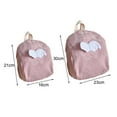 thumbnail image 4 of School Backpack Strong Load Bearing High Capacity Adjustable Shoulder Strap Multi-pocket Smooth Zipper Storage Nylon Cute Angel Wings Toddler Backpack for School, 4 of 11