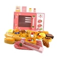 thumbnail image 1 of Juego de cocina de madera para microondas, accesorios de cocina, electrodomésticos de aprendizaje, juguete para juego de imitación para niños de 3 a 8, 1 of 9