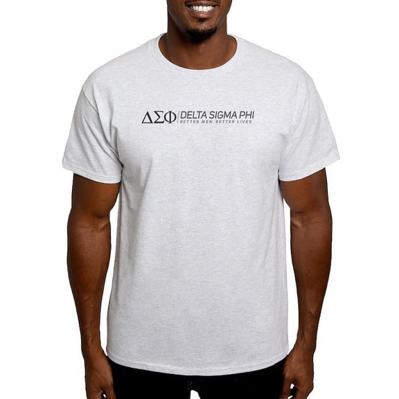 CafePress - Delta Sigma Phi Grayscale Logo T Shirt - Men's Classic Graphic T-Shirt