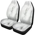thumbnail image 2 of FMSHPON Set of 2 Car Seat Covers Gray Abstract White Marble Pattern Aged Antique Architecture Black Universal Auto Front Seats Protector Fits for Car,SUV Sedan,Truck, 2 of 5