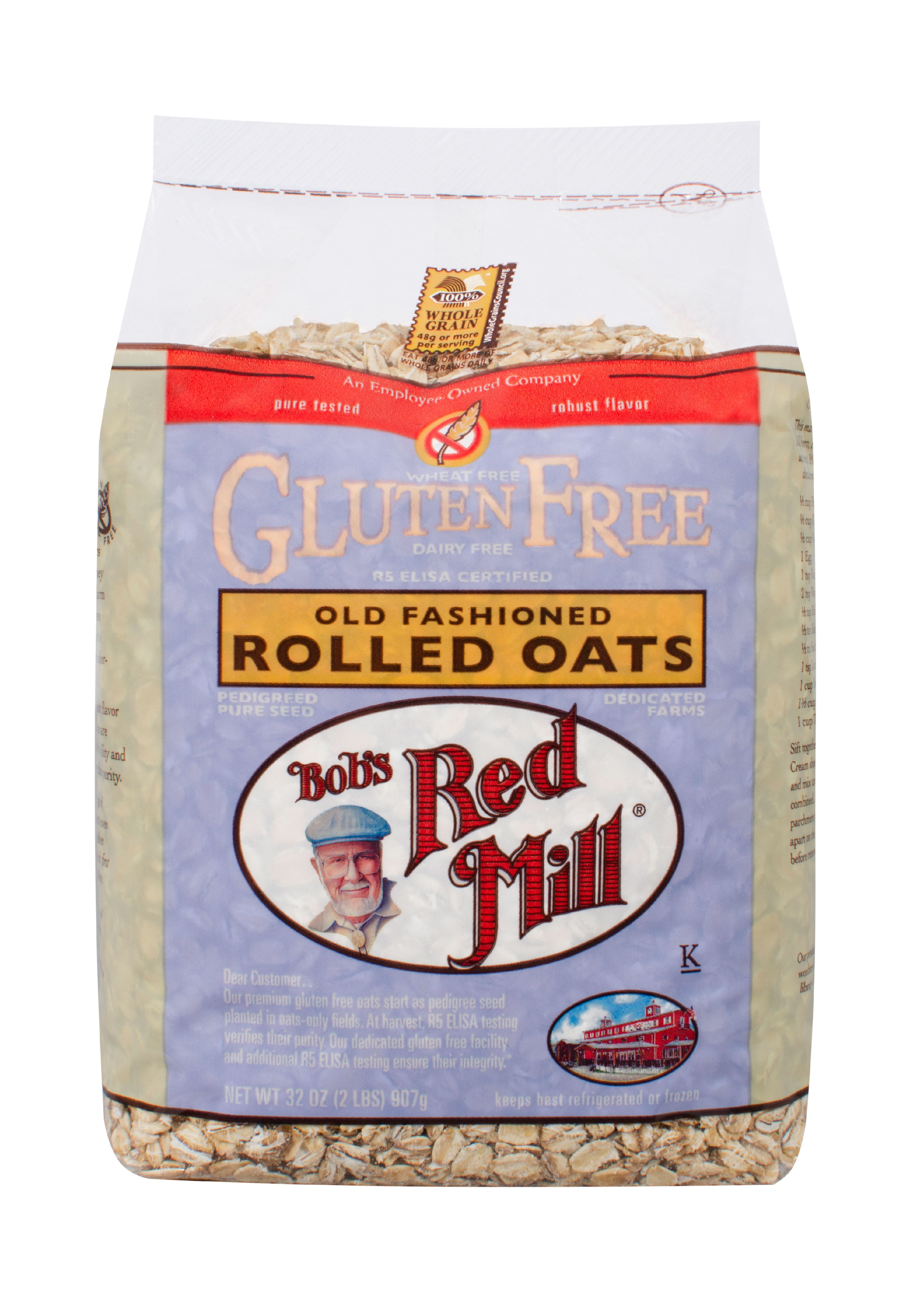 Bobs Red Mil Gluten Free Regular Rolled Oats, 32 Oz - Walmart.com